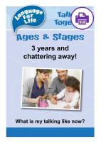 Ages and Stages 3 Years