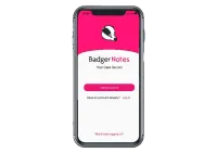 Badger notes on a mobile