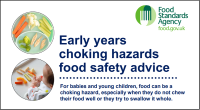 Early years choking hazards food safety advice