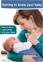 Getting to know your baby booklet