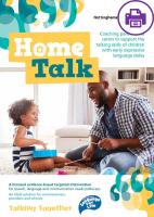 Home Talk for professional booklet [Printable]