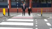 Children at a zebra crossing 