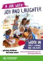 Cover of the Work in Early Learning and Childcare leaflet