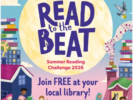 Read to the Beat Summer Reading Challenge 2026, join free at your local library.