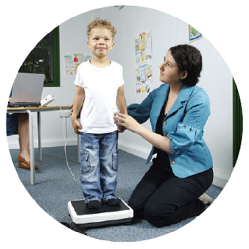 image of child being weighed